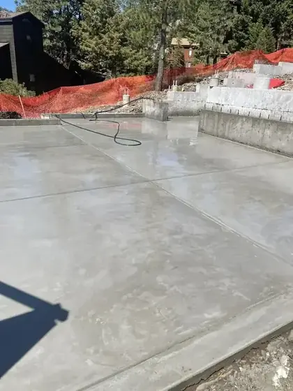 Finished concrete flatwork in the Truckee Tahoe area