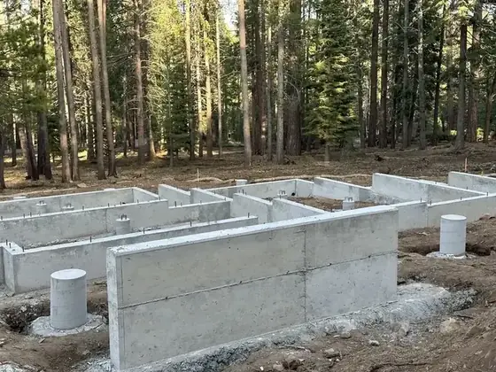 Concrete foundation work in the Truckee Tahoe area